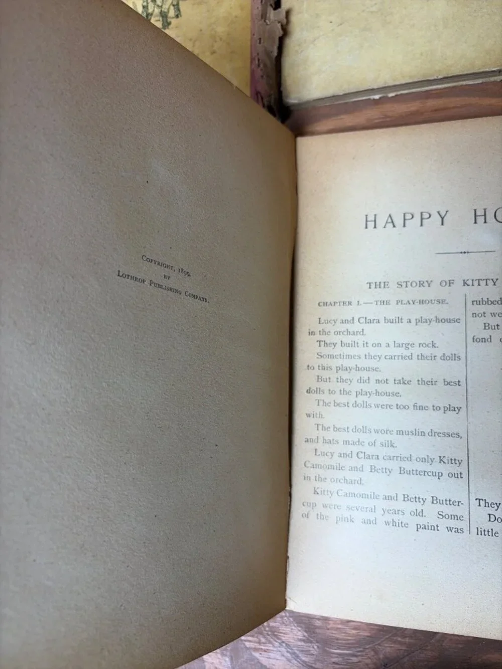 Antq. 1899 Illus. Books Lothrop 